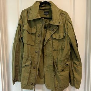 J. Crew Authentic Outerwear zip jacket with hood.